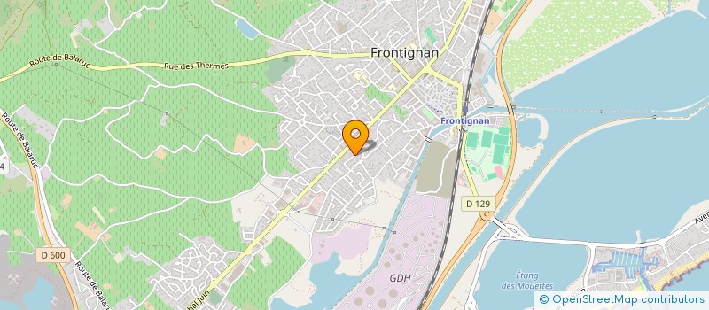 localisation de l'entreprise SCI LA MONTAGNE 12 à FRONTIGNAN