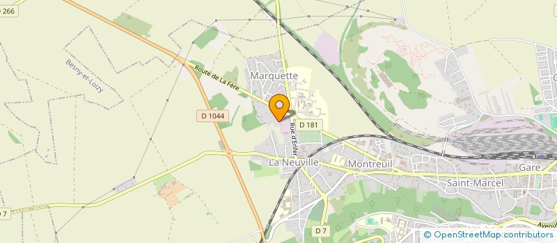 localisation de l'entreprise SCI LA MONTAGNE à LAON