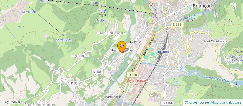 localisation de l'entreprise SCI LA MONTAGNE à BRIANCON