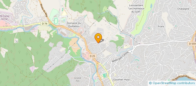 localisation de l'entreprise SCI LA MONTAGNE à SAINTE-MAXIME