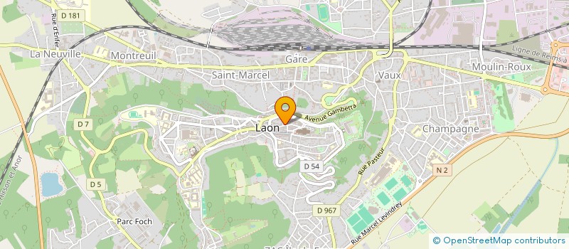 localisation de l'entreprise SCI LA MONTAGNE à LAON