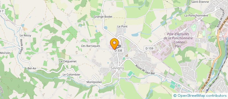 localisation de l'entreprise SCI LA MONTAGNE  SAVIGNY