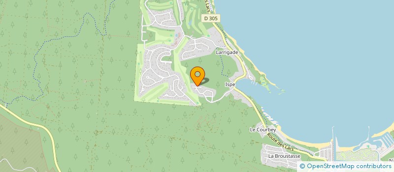 localisation de l'entreprise SCI LA MONTAGNE  BISCARROSSE