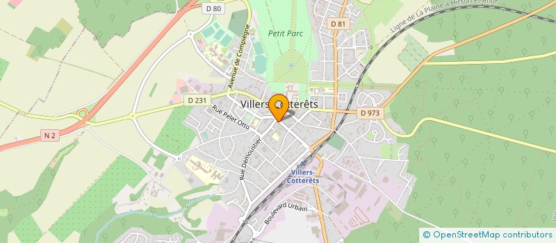 localisation de l'entreprise SCI LA MONTAGNE à VILLERS-COTTERETS