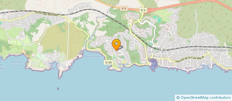 localisation de l'entreprise SCI LA MONTAGNE  SAUSSET-LES-PINS