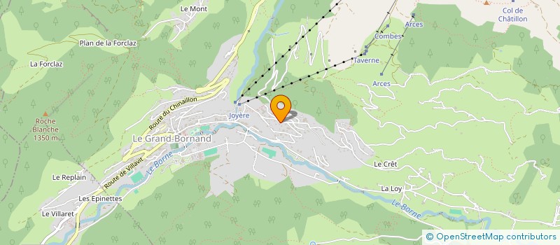 localisation de l'entreprise SCI LA MONTAGNE à LE GRAND-BORNAND