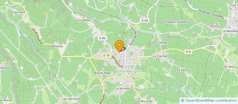 localisation de l'entreprise SCI LA MONTAGNE  VILLIE-MORGON