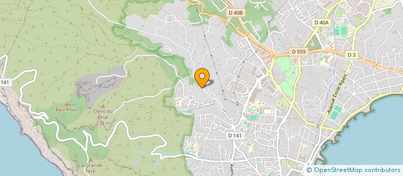 localisation de l'entreprise SCI LA MONTAGNE  LA CIOTAT