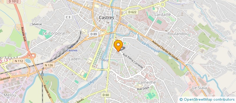 localisation de l'entreprise SCI LA MONTALBANAISE  CASTRES