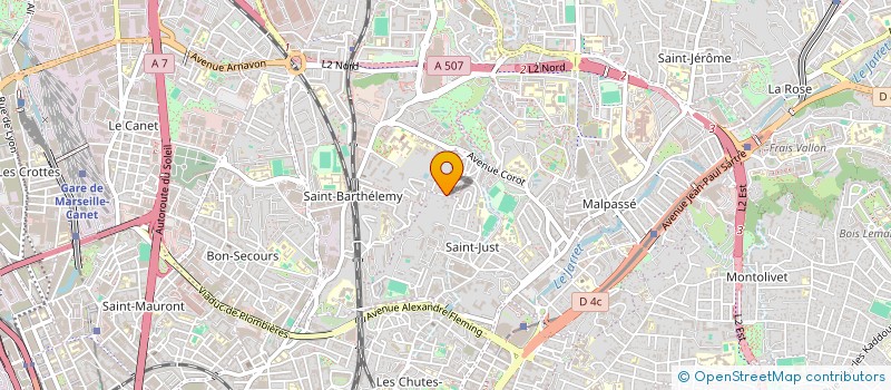 localisation de l'entreprise SCI LA MONTCALDIENNE à MARSEILLE
