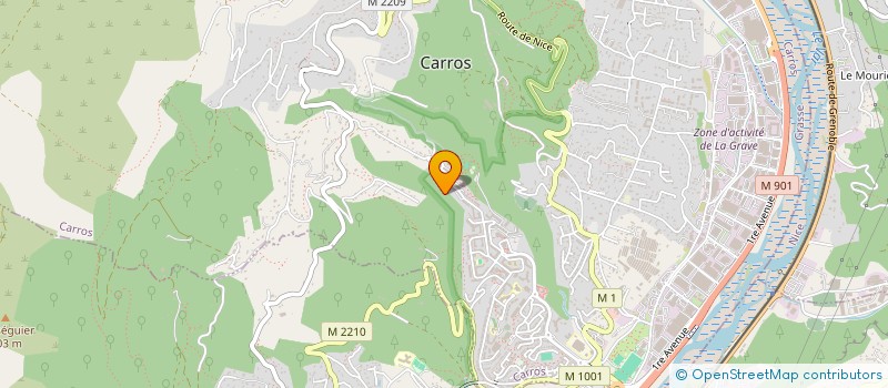 localisation de l'entreprise SCI LA MONTEBELLESE à CARROS