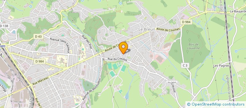 localisation de l'entreprise SCI LA MONTEE NOIRE N 20  LE BREUIL