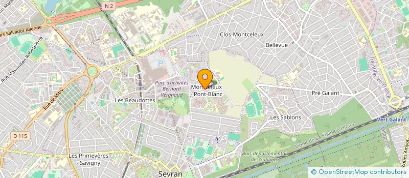 localisation de l'entreprise SCI LA MONTELANT à SEVRAN