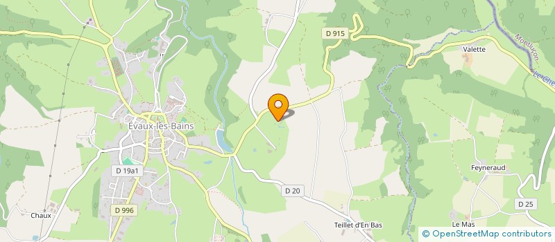 localisation de l'entreprise SCI LA MONTEROLLE  EVAUX-LES-BAINS