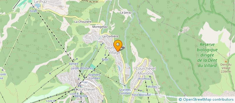localisation de l'entreprise SCI LA MONTGOLFIERE DU 6 à COURCHEVEL