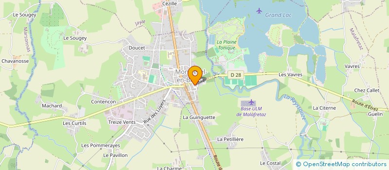 localisation de l'entreprise SCI LA MONTOISE à CHALAMONT