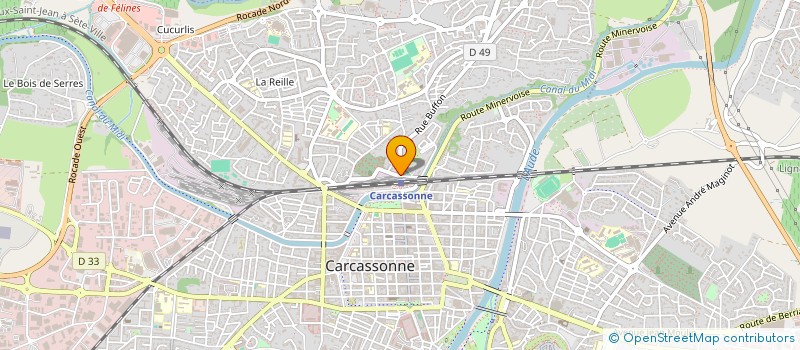 localisation de l'entreprise SCI LA MONTOLIVANE à CARCASSONNE