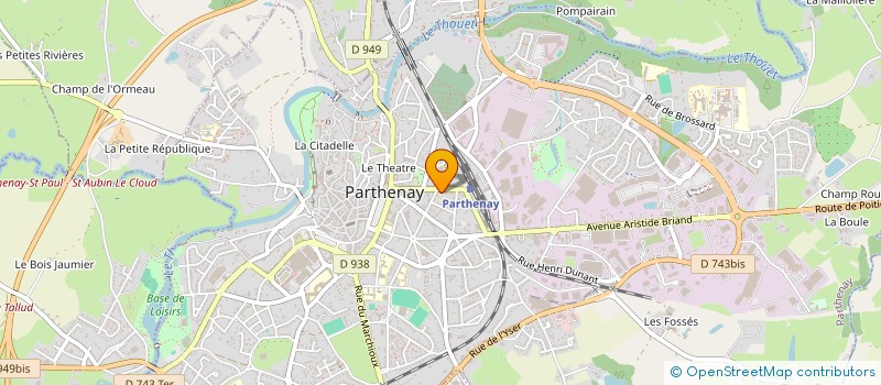 localisation de l'entreprise SCI LA MORDORE  PARTHENAY