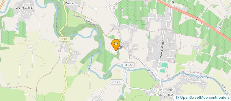 localisation de l'entreprise SCI LA MORDOREE  SOULAINES-SUR-AUBANCE