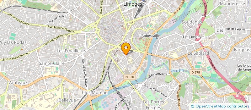 localisation de l'entreprise SCI LA MORDOREE à LIMOGES