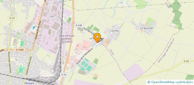 localisation de l'entreprise SCI LA MORELLERIE  THOUARS