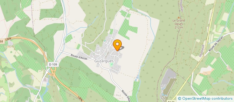 localisation de l'entreprise SCI LA MORGANDINE  GUZARGUES