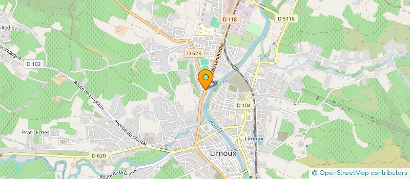 localisation de l'entreprise SCI LA MORGE  LIMOUX