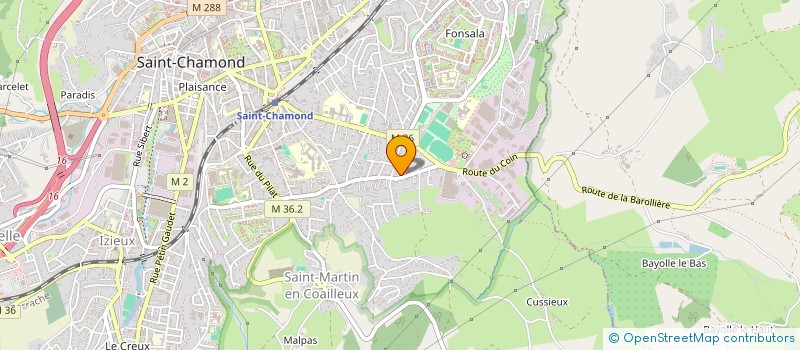 localisation de l'entreprise SCI LA MORNANTE  SAINT-CHAMOND