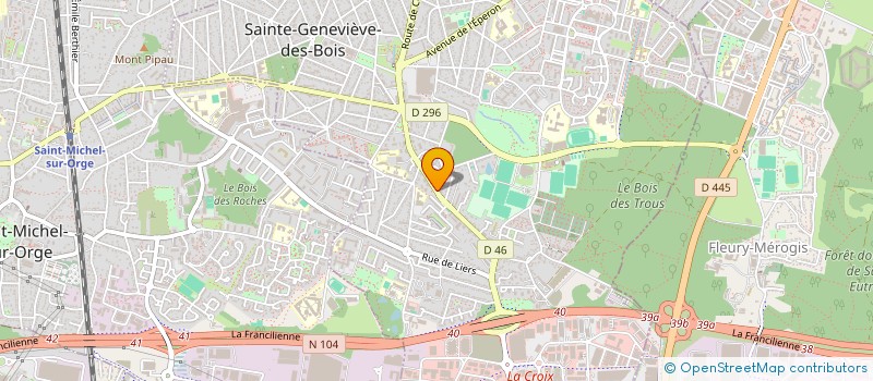 localisation de l'entreprise SCI LA MORNETIERE à SAINTE-GENEVIEVE-DES-BOIS