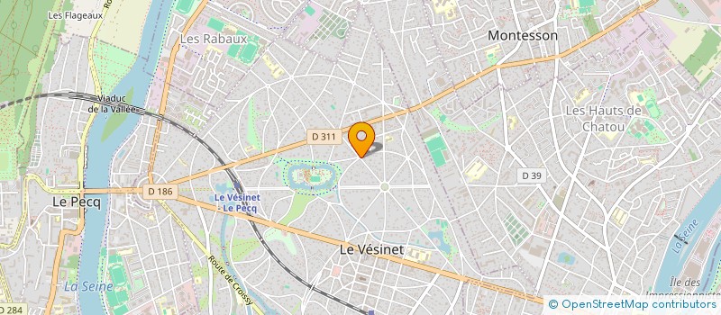 localisation de l'entreprise SCI LA MORRAZ  LE VESINET