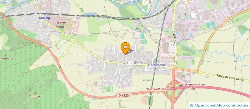 localisation de l'entreprise SCI LA MORTAGNE  DORLISHEIM