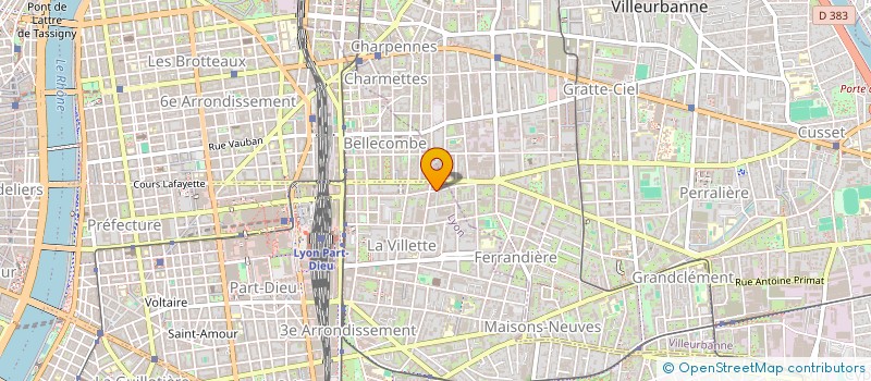 localisation de l'entreprise SCI LA MORTE DE SINARD  LYON