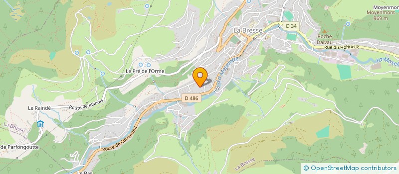 localisation de l'entreprise SCI LA MOSELOTTE  LA BRESSE