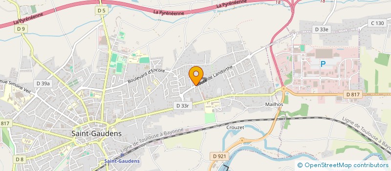 localisation de l'entreprise SCI LA MOTE  SAINT-GAUDENS