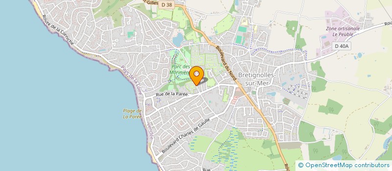 localisation de l'entreprise SCI LA MOTINE à BRETIGNOLLES-SUR-MER