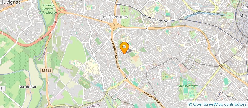 localisation de l'entreprise SCI LA MOTRICE à MONTPELLIER