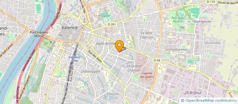 localisation de l'entreprise SCI LA MOTTE à VALENCE