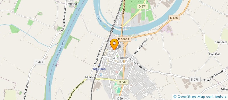 localisation de l'entreprise SCI LA MOTTE à AIGUILLON