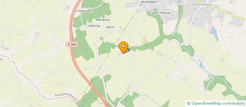 localisation de l'entreprise SCI LA MOTTE  PLUMELIAU-BIEUZY