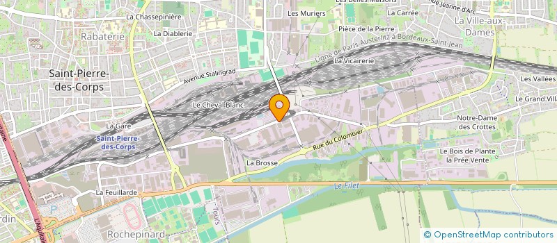 localisation de l'entreprise SCI LA MOTTE  SAINT-PIERRE-DES-CORPS