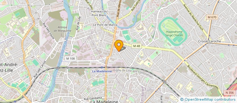localisation de l'entreprise SCI LA MOTTE CLEMENCEAU à MARCQ-EN-BARŒUL
