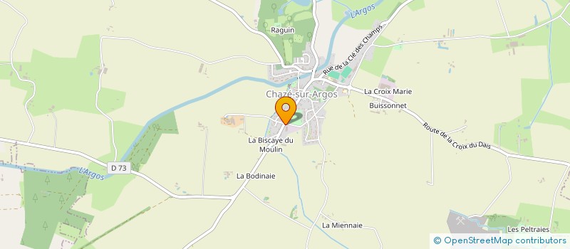 localisation de l'entreprise SCI LA MOTTE THIERRY  CHAZE-SUR-ARGOS