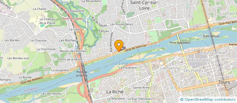 localisation de l'entreprise SCI LA MOUGONAISE à SAINT-CYR-SUR-LOIRE