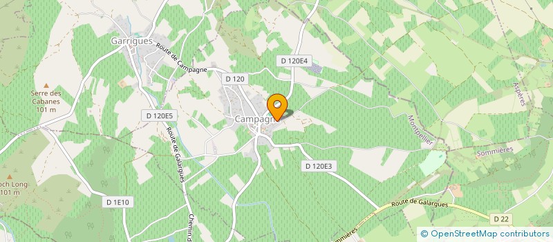 localisation de l'entreprise SCI LA MOULEZANE  CAMPAGNE