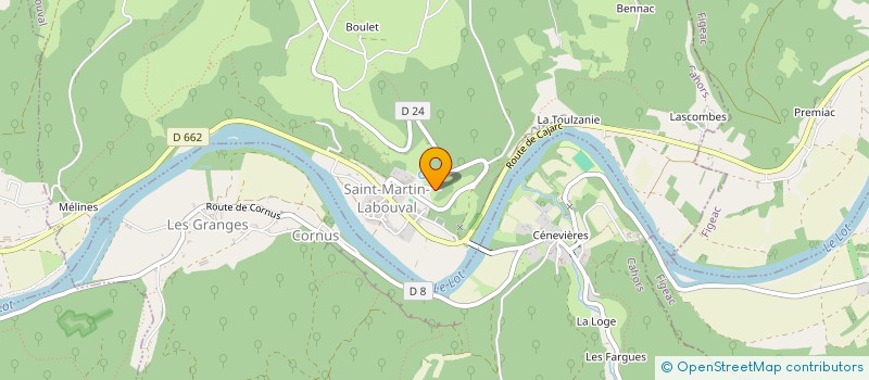 localisation de l'entreprise SCI LA MOULIERE  SAINT-MARTIN-LABOUVAL