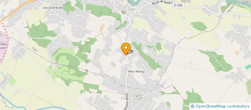 localisation de l'entreprise SCI LA MOULINE  SAIX