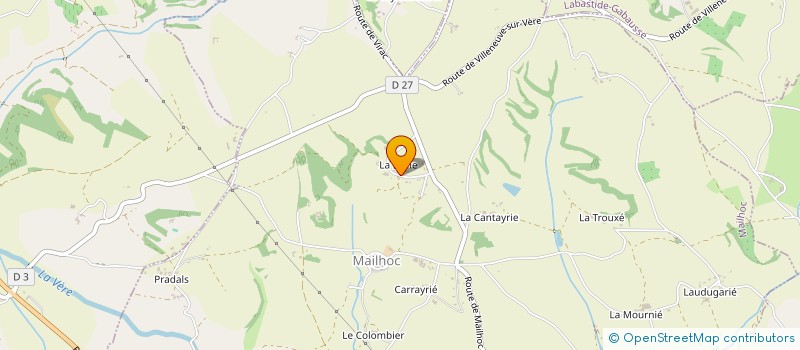 localisation de l'entreprise SCI LA MOULINE  MAILHOC