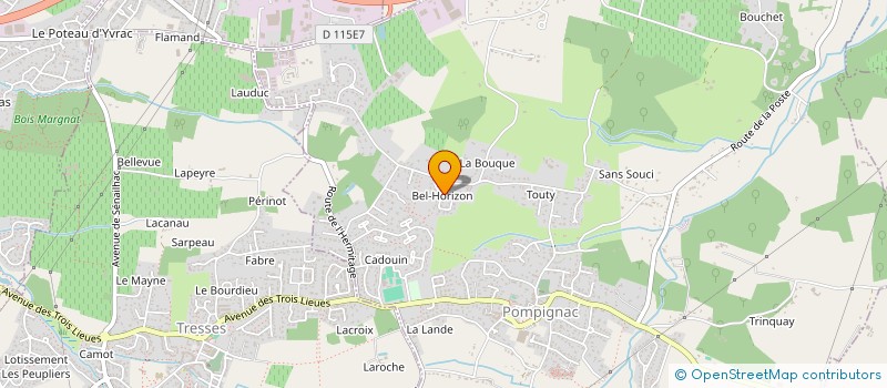 localisation de l'entreprise SCI LA MOUNE  POMPIGNAC