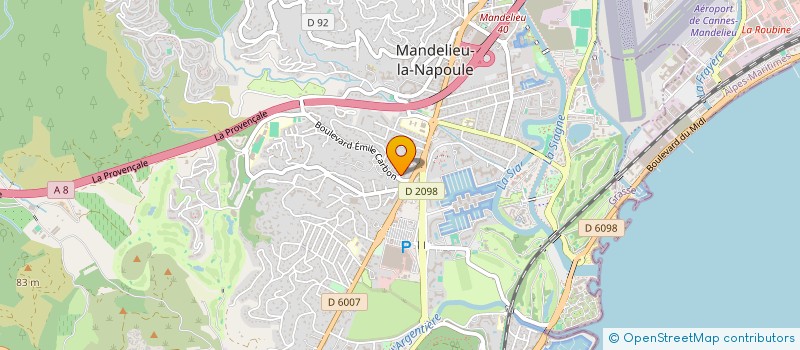 localisation de l'entreprise SCI LA MOURACHE  MANDELIEU-LA-NAPOULE