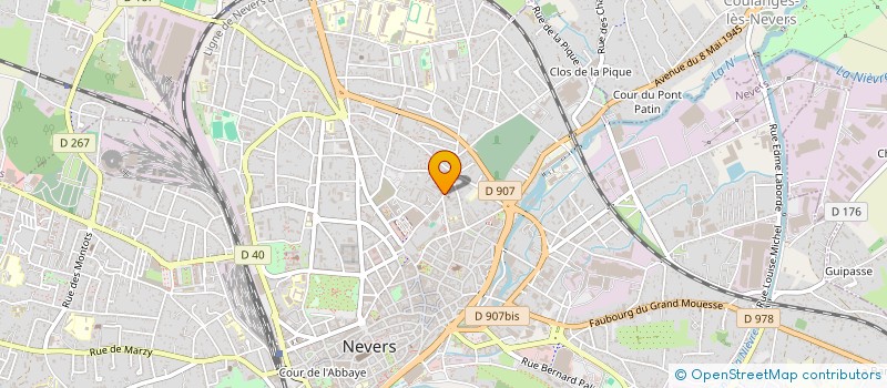localisation de l'entreprise SCI LA MOUSSEE à NEVERS